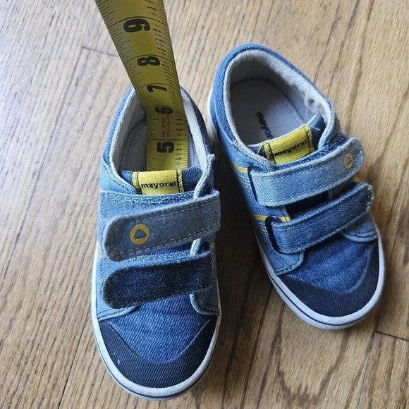 Mayoral jean sneakers boys size 23/ US 6.5T - Picture 6 of 6